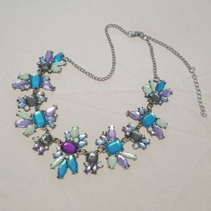 Blue and Purple Statement necklace